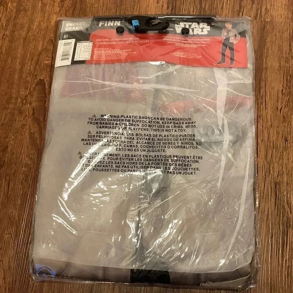 Youth Disney Star Wars Finn Halloween Costume Large 12-14 Years - Picture 5 of 6